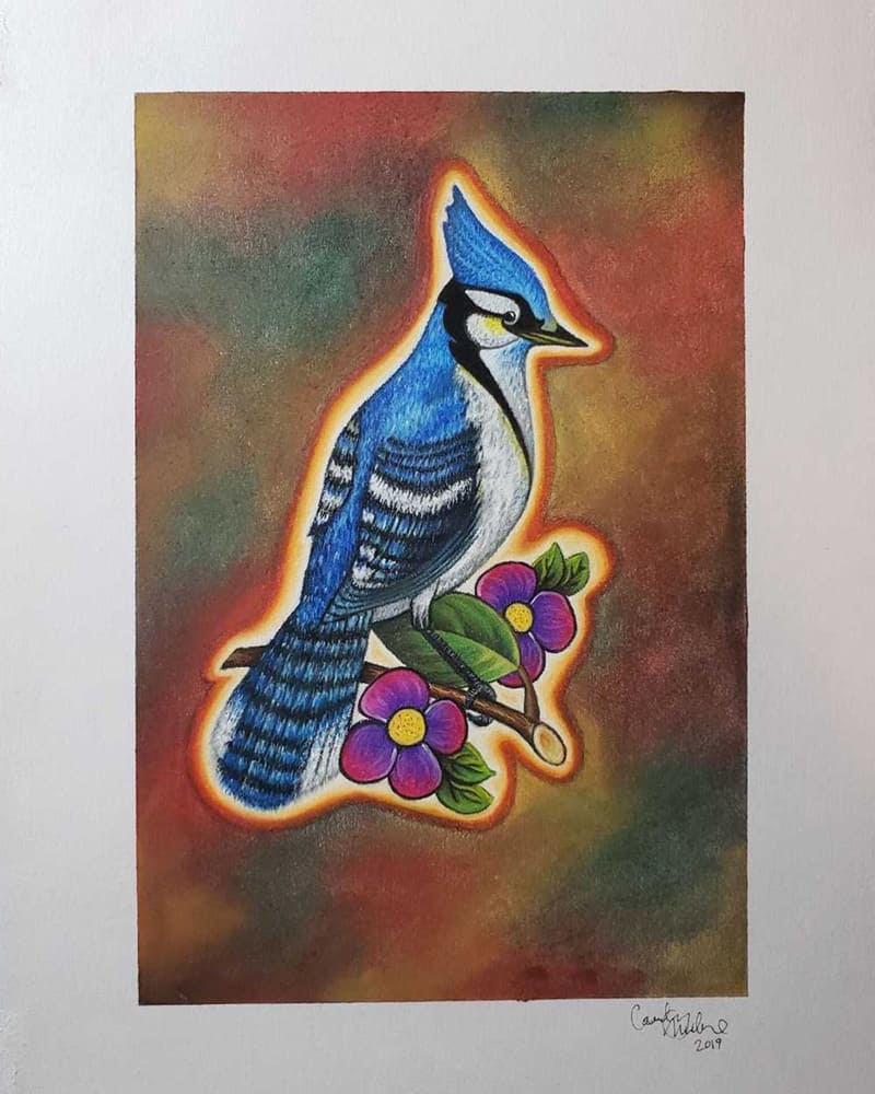 Artwork created by Courtney Milne.