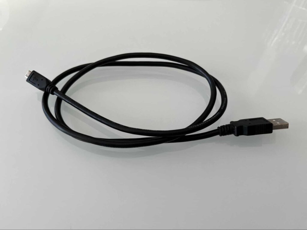 Image of the USB to microUSB cable