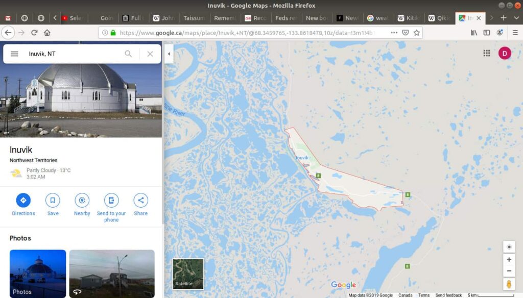 Inuvik, NT open in google maps.