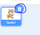 A screenshot of the Scratch interface.