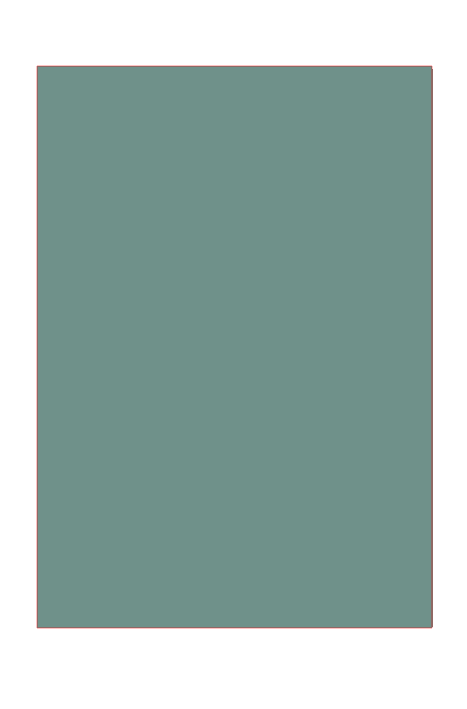 A sage green background.